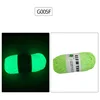 2mm Glow in the Dark Luminous yarn Round Stranded Yarn Polyester Handmade Yarn Luminous Yarn Ball 6