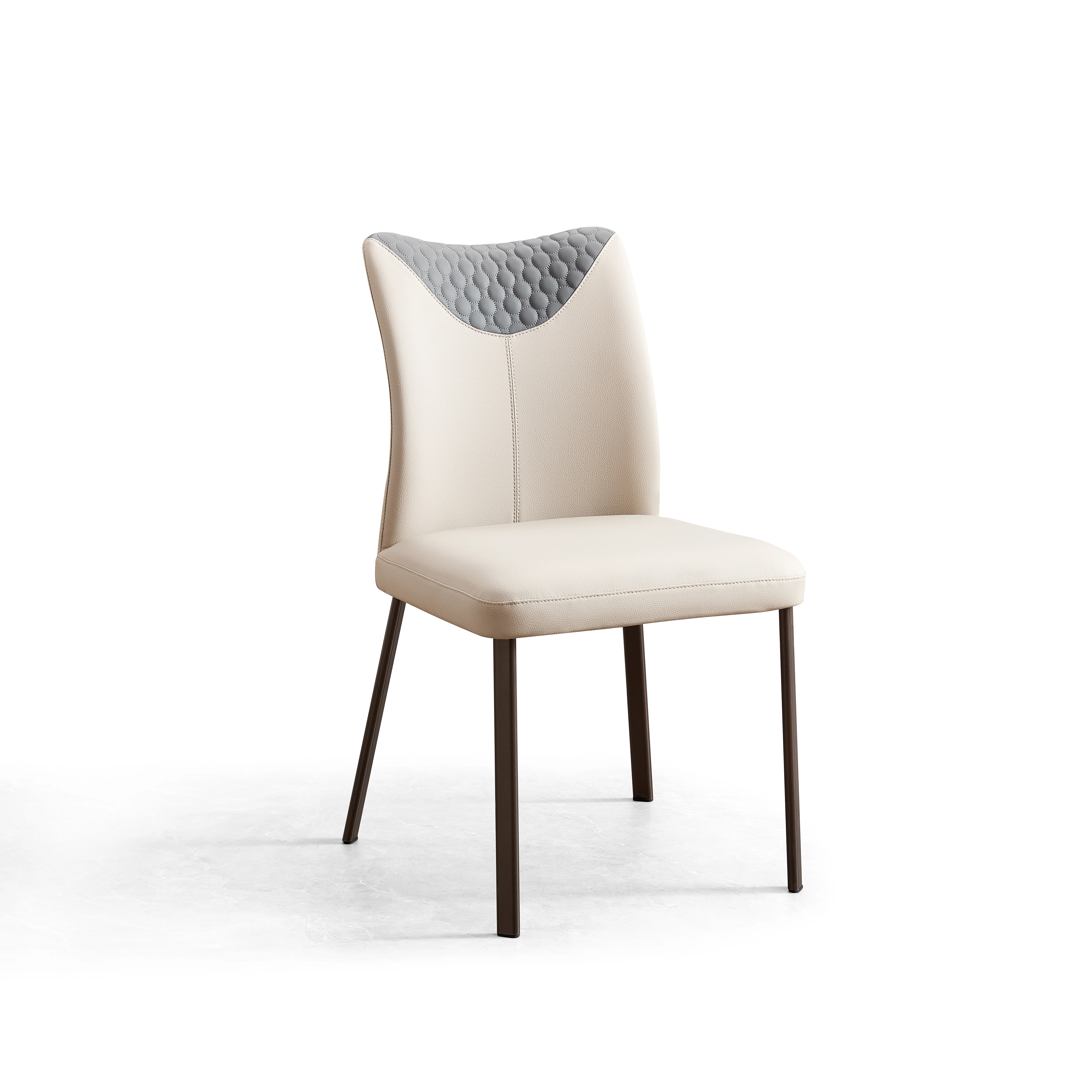 Light Luxury Dining Chair Saddle Microfiber Leather Backrest Chair Modern Design Home Dining Room Table