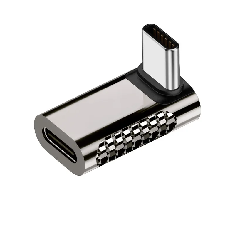 ? 100W USB 4.0 어댑터 엘보우 USB C 타입 C 남성-여성-여성 충전 변환 어댑터 20Gbps 데이터 전송 어댑터