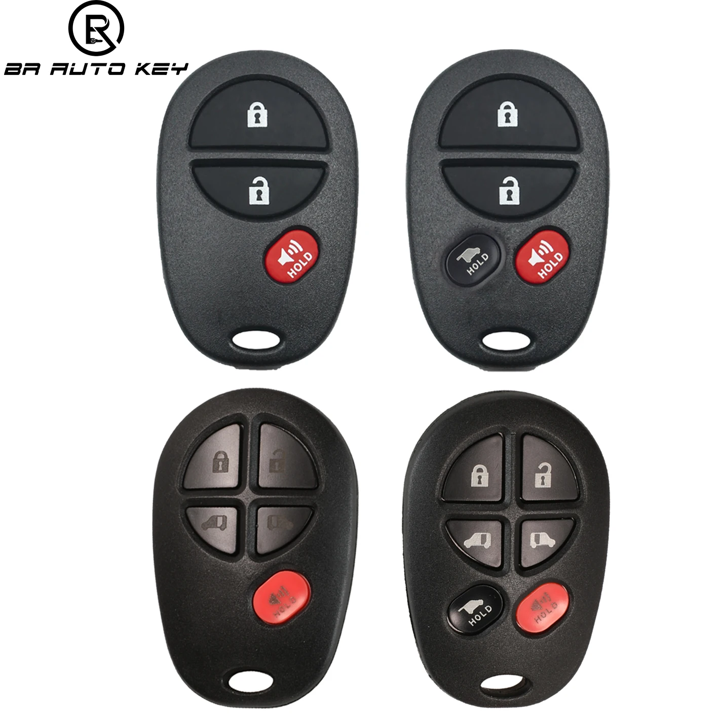 3/4/5/6 Buttons GQ43VT20T  Keyless Entry Remote Controls Fob For Toyota Tundra Highlander Sequoia Sienna Remote 315Mhz