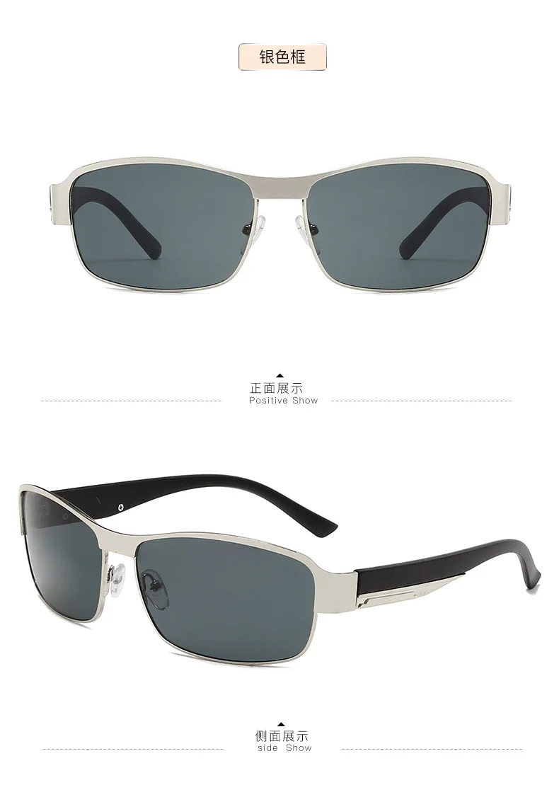 Klassische Metallrahmen Männer Polarisierte Photochrome Sonnenbrille Luxusmarke Designer für Mann Fahren Angeln UV400 Vintage Brillen – Detail 11