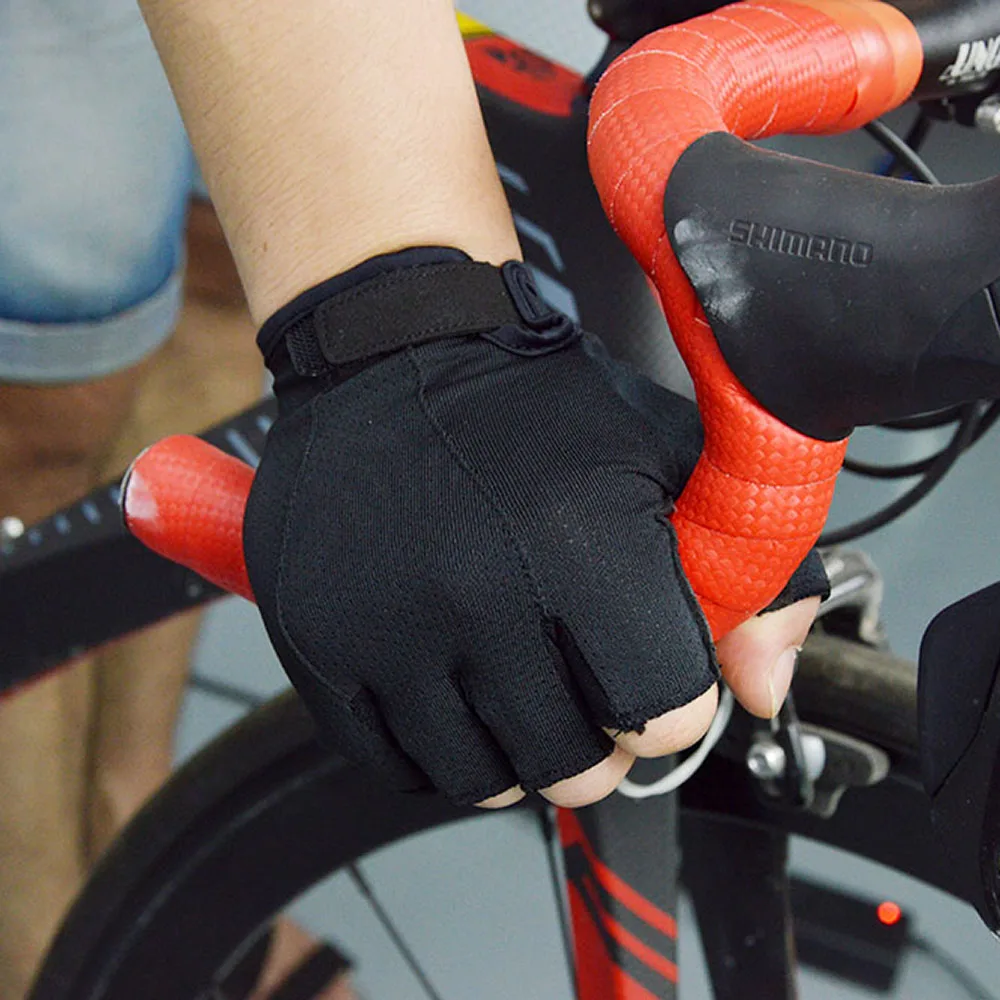 DAREVIE Cycling Gloves Half Finger Korea ASK Microfiber Bike Glove Light Soft Super Breathable Cycling Gloves Pad Shockproof 2