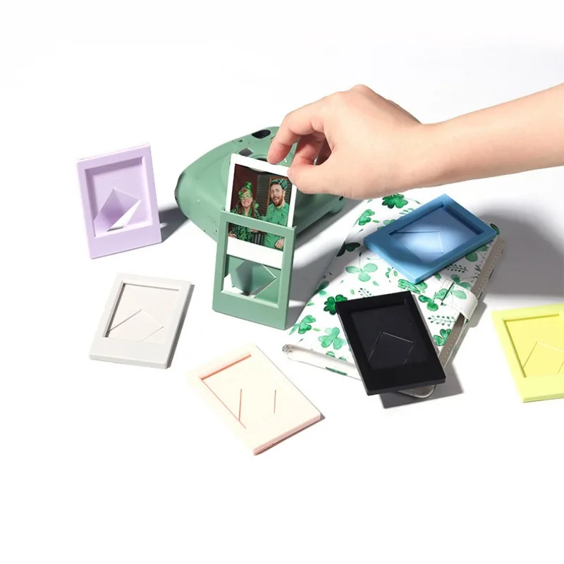 Suitable For Polaroid Mini 3 Inch Classic Vertical Picture Frame Creative Seven-color Set Color Photo Frame Table photo frame 1pc
