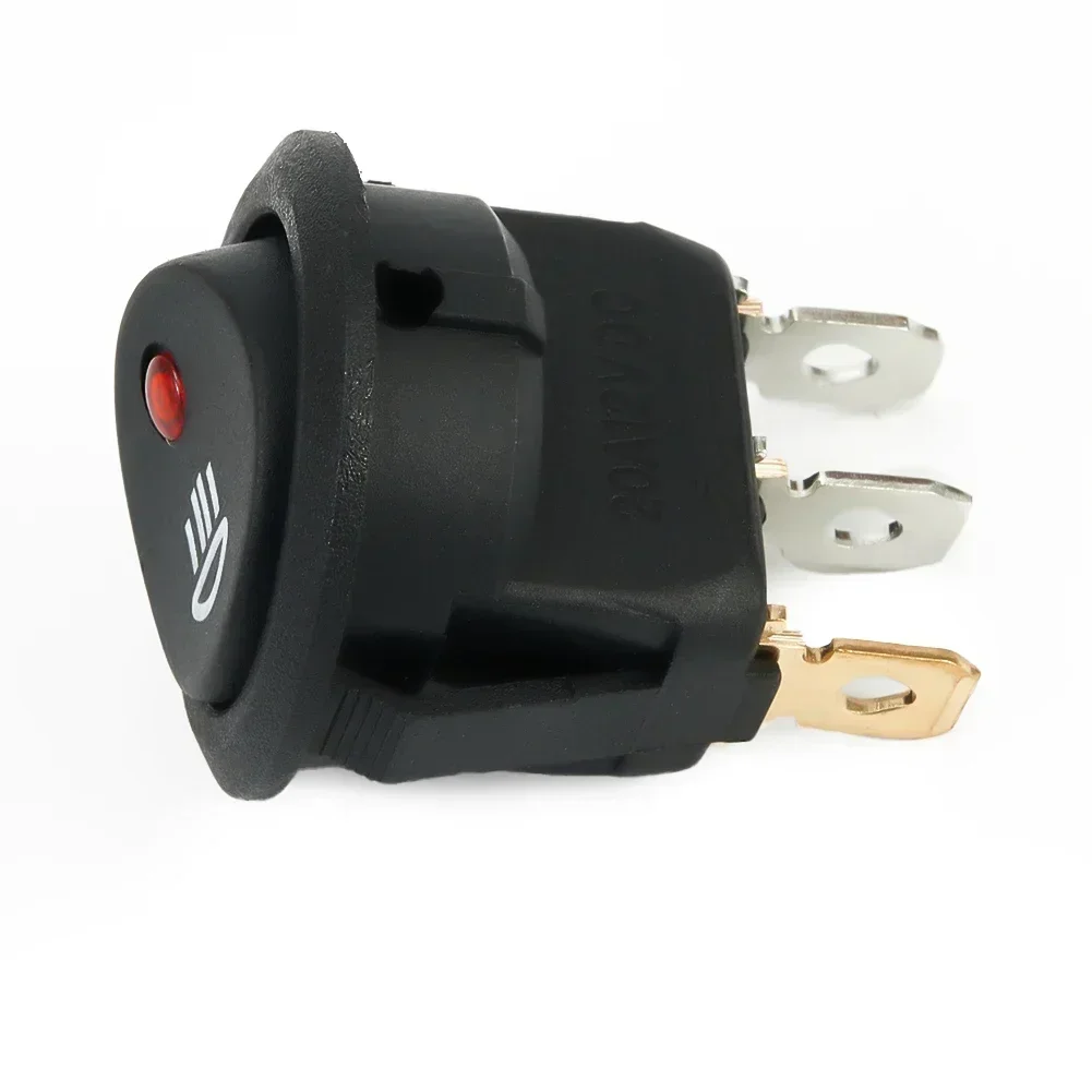 EPLZON 12V Car Rocker Switch With Adhesive – ON/Off Surface Mount Button For Lights, 2 Pack