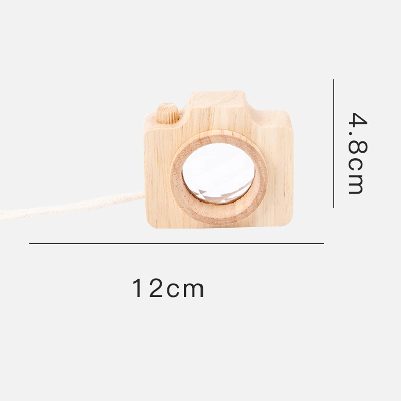Baby Wood Colorful Camera Kaleidoscope Children Toys Rainbow Wooden Toys for Kids Learning Early Educational Game