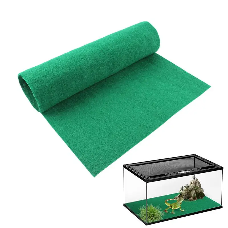 Reptile Carpet Non-Adhesive Reptile Terrarium Bedding Substrate Liner Safe And Comfortable Reptile Cage Mat For Snake Gecko 1