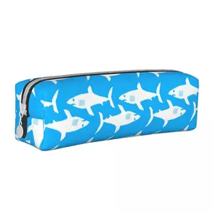 Image for Great White Shark Square Pencil Case Cool Animal P 