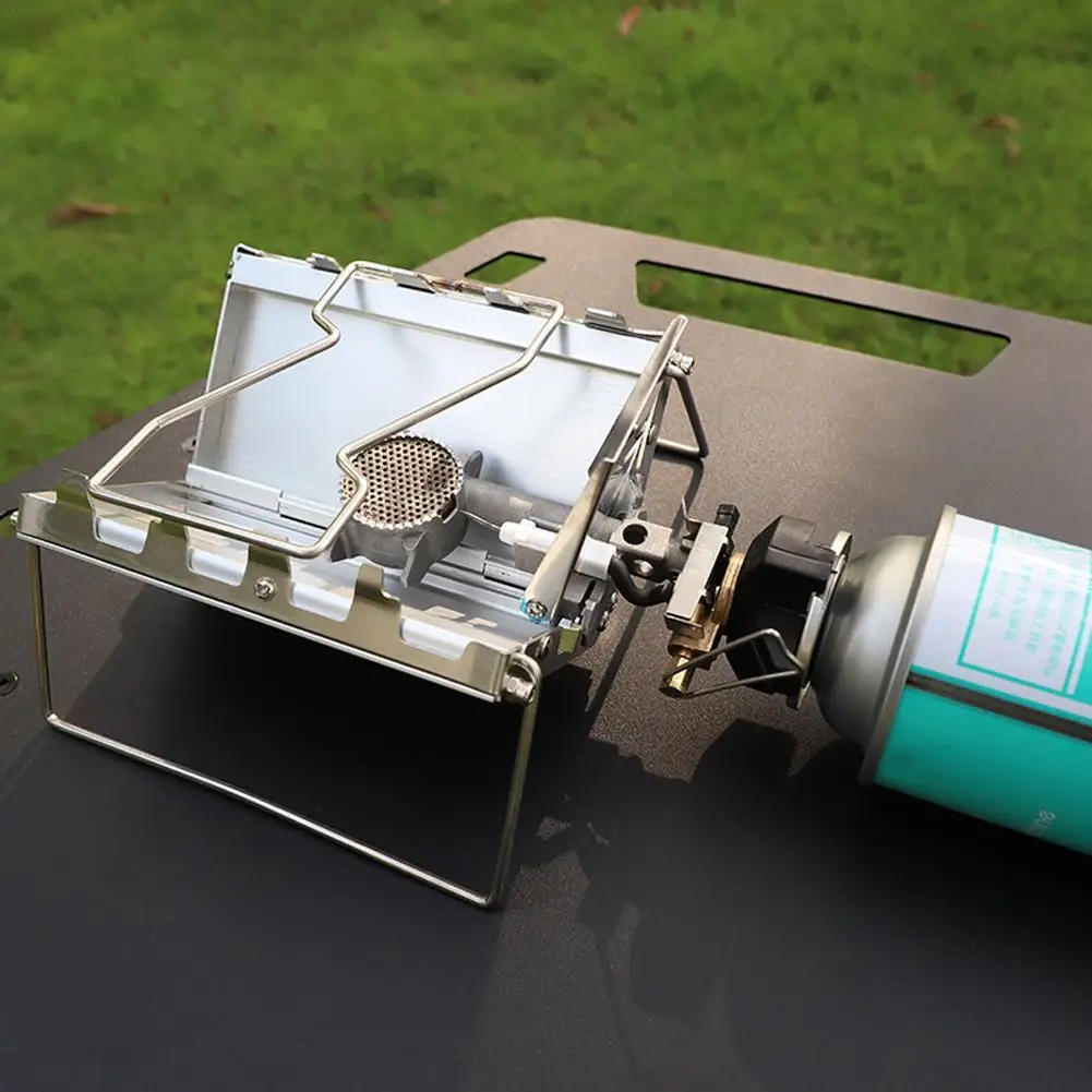 

Портативная Складная Кассетная плита 2600 Вт, уличная газовая плита для кемпинга, легкая дорожная плита для пикника, ветрозащитная Кассетная плита 2600 Вт