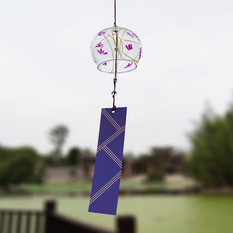 Anime Slime Borosilicate Glass Chimes Pendants New Year Gifts Hanging Decor Wind Chimes Japanese Wind Bells