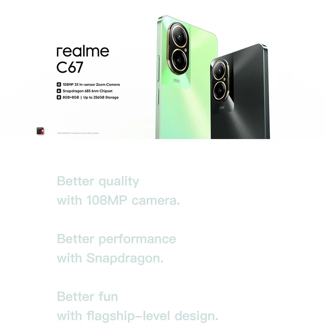 Realme C67 4G Launched Overseas with 108MP Camera and Snapdragon