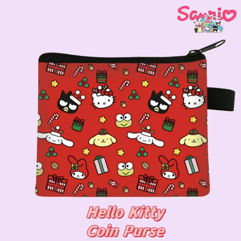 

NewYearSanrio Hello Kitty Cartoon High-looking Coin Purse Kuromi Cute Fashion Student Zipper Polyester Bag Storage Bag for Women