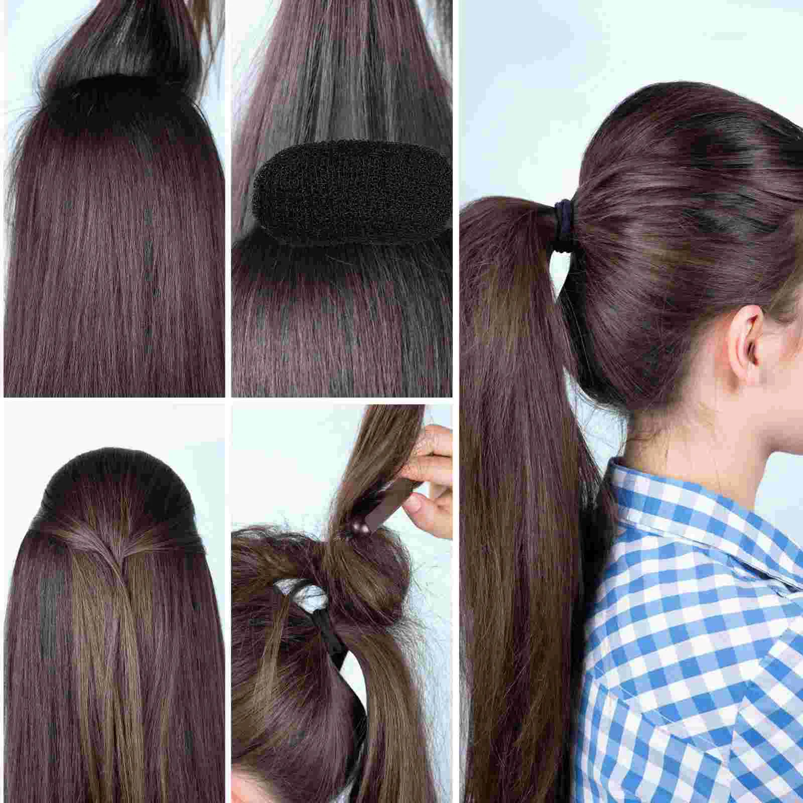 6 Pcs Hair Booster Bump Clips Pad Clamp Volume Increase Women Headdress Accessory Padding Bun