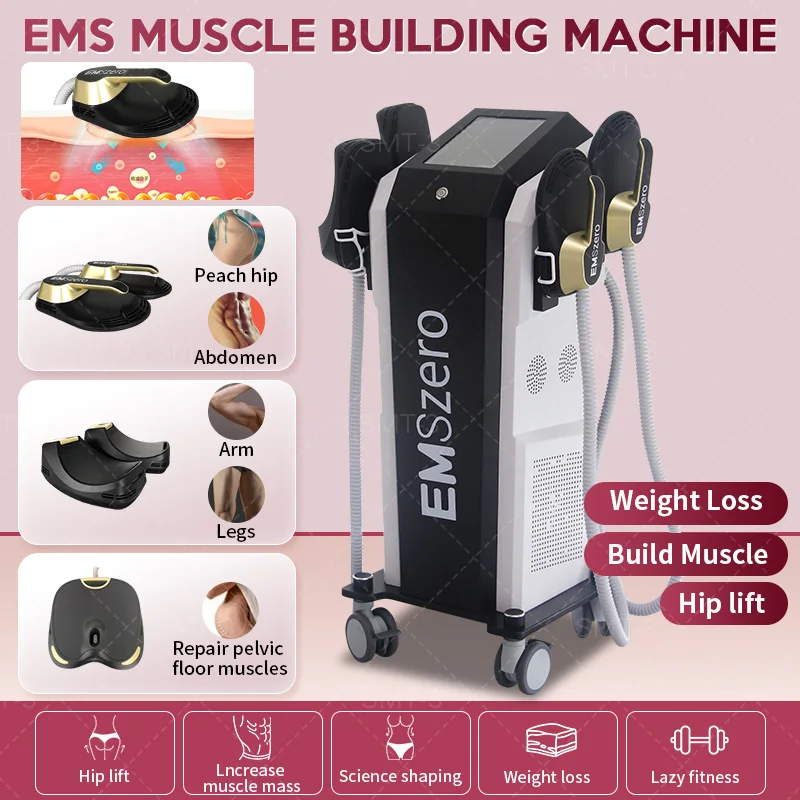 

EMSzero RF 6500W HI-EMT Slimming Machine Muscle scuplting EMS 15 Tesla Professional CE Certification Optional Pelvic Cushion