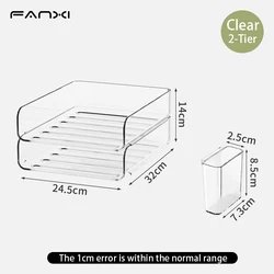 Elegant Multi - Function Desk Organizer with Vertical File Holders and Stackable Paper Trays (2 - Tier - BT - S)