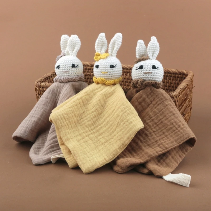 

Baby Soother Appease Towel Bib Soft Animal Rabbit Sleeping Doll Teether Infants Soft Comfort Sleeping Nursing Cuddling Blanket