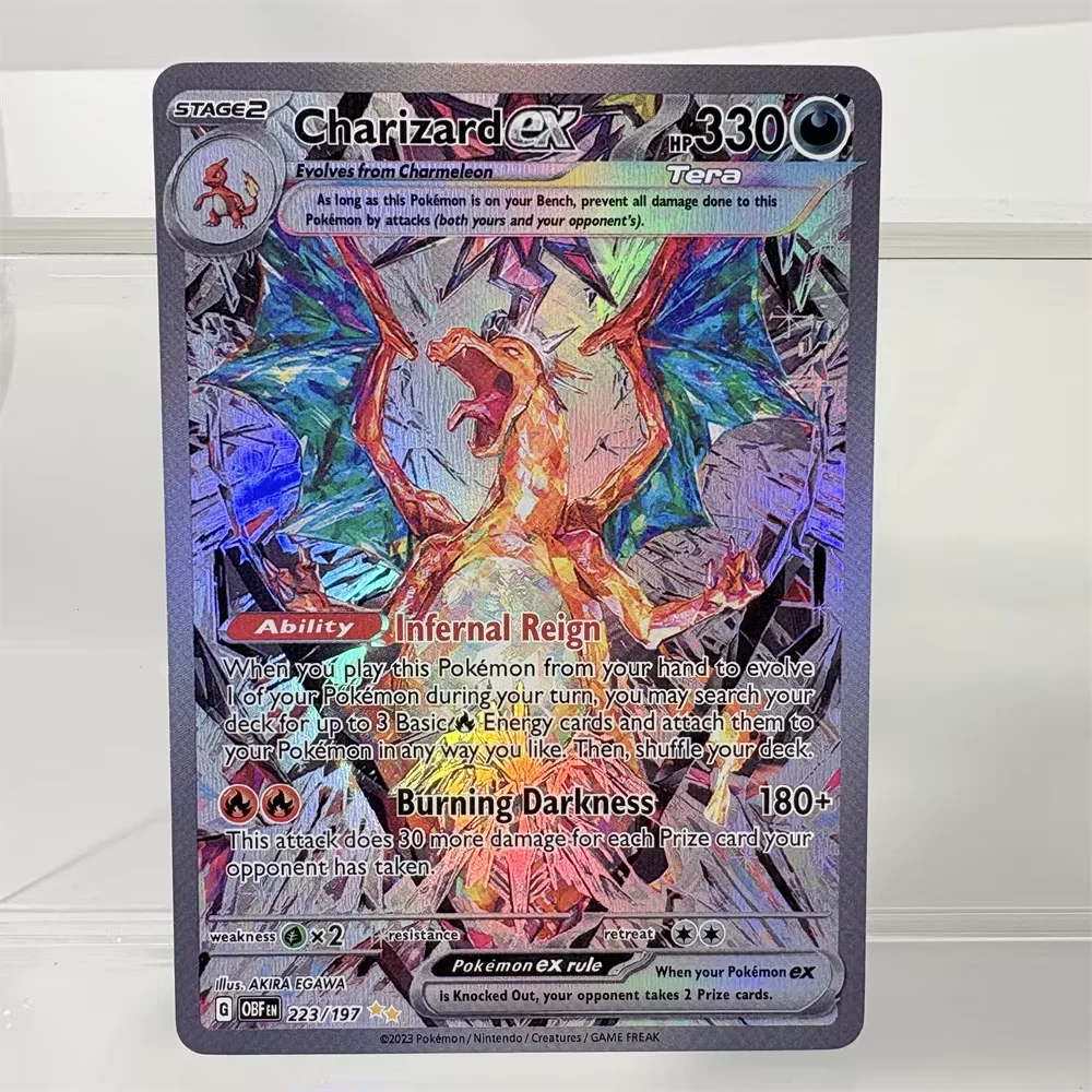 Holographic Charizard Battle Card Collection - Rare Sword & Shield & Scarlet & Violet Edition