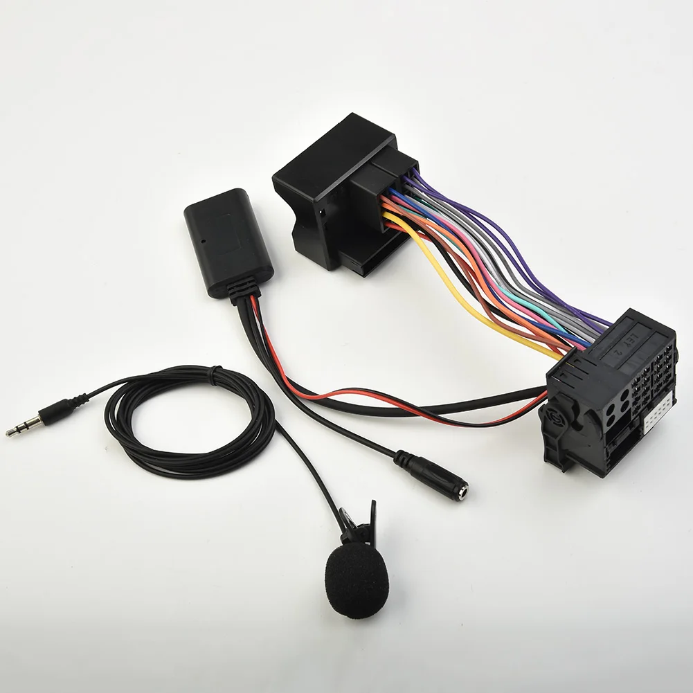 Car Bluetooth 5.0 K Aux In Cavo Audio Wireless Mic Adattatore Vivavoce Per BMW E60 E63 E64 E66 E81 E82 E70 E90 E91 E92 - 4