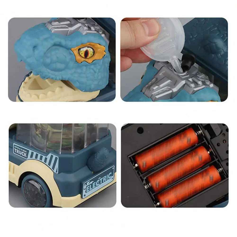 

Smoke Blowing Dinosaur Toy Interactive Dinosaur Car Toys with Obstacle Avoidance Sound/light Effects Gifts for Boys Children's