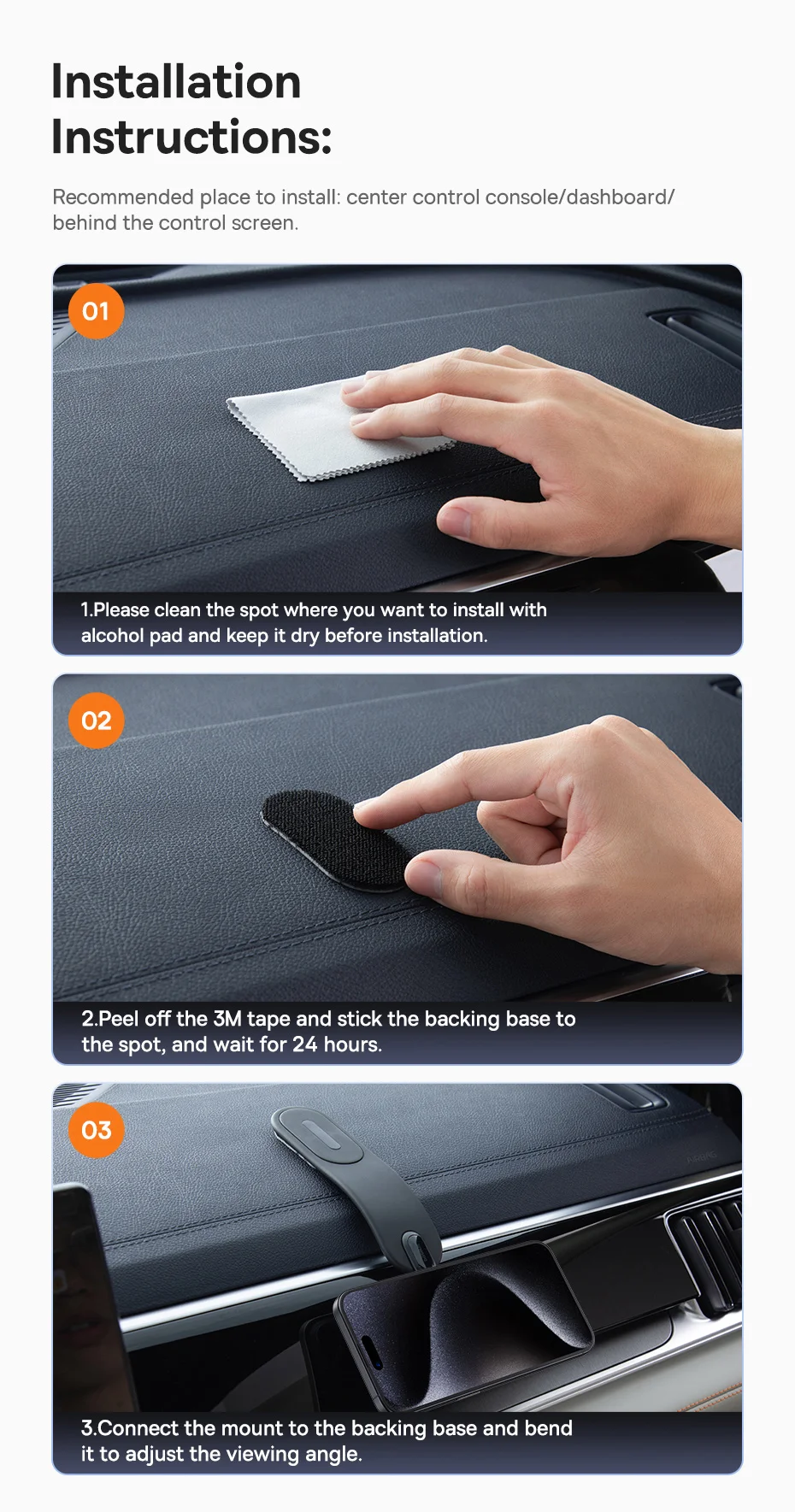 【FC Bayern & Baseus】Magnetic Car Phone Holder Baseus C02 Go Series