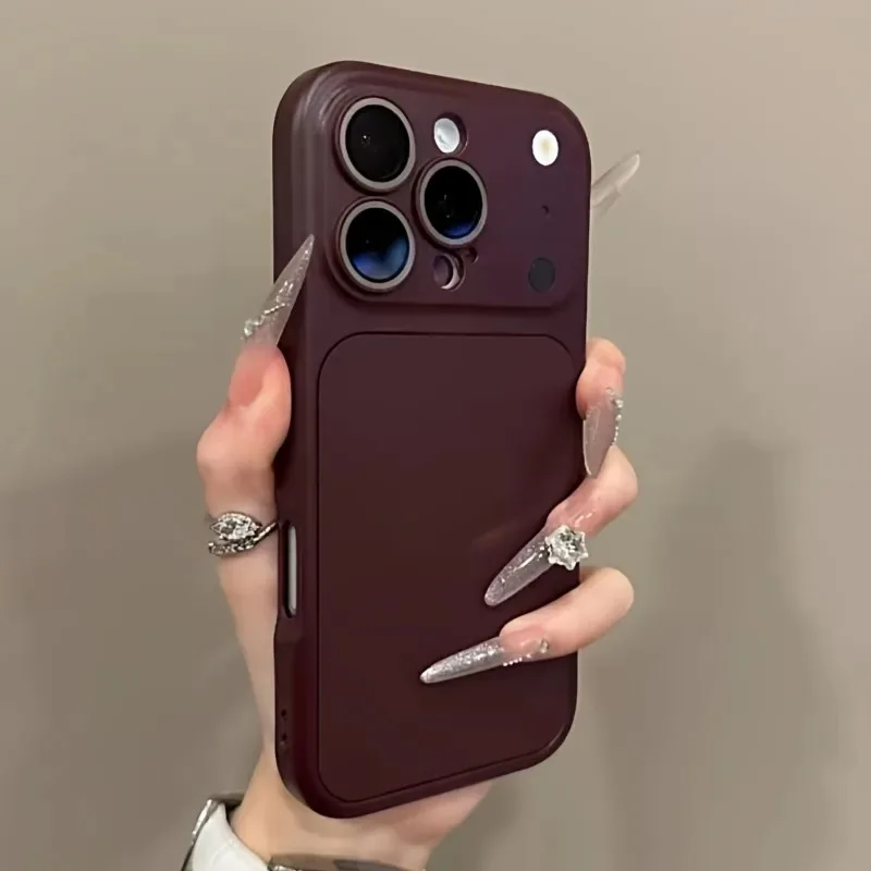 2-in-1 Shockproof Matte Case with Glass Lens Protection and Quick-Change Cover