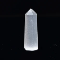 36 Color Crystal Point Wand: Natural Stone Healing Energy - 70-80mm (Selenite)