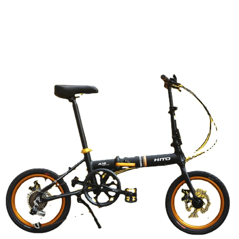 Bicicleta Plegable de Aluminio, Velocidad Variable, Adulto, Estudiante,  Niños, Bicicleta de Carretera de Carbono, Bmx Gif - AliExpress