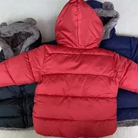 Ensemble de vêtements d'hiver pour enfants, manteaux en molleton d'agneau + pantalons en duvet, 2 pièces, pour garçons et filles, épais, chauds et décontractés, à capuche, tenues 5