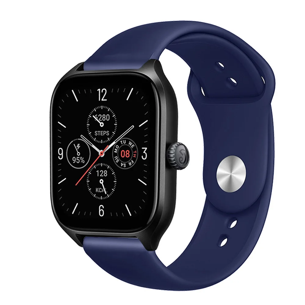 Cinturino Da 20Mm 22Mm Per Amazfit Gts 4 3 2 2E Mini Biplite Gtr 4 3 3-Pro 2 Stratos 2 3 Cinturino Sportivo In Silicone Amazfit Bip