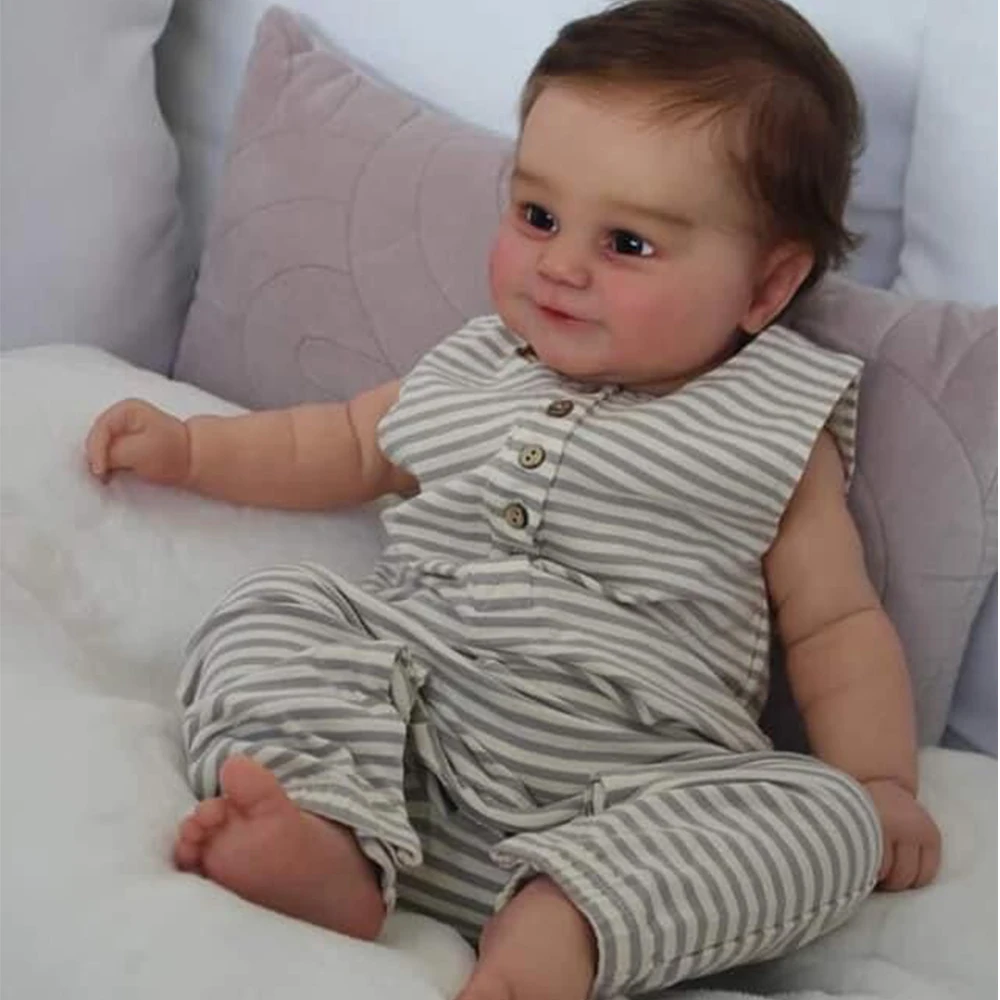 

24 Inch Baby Reborn Maddie Doll Bebe Reborn Real Alive Silicone Toddler Doll Gift 3D skin multiple Layers Painting Visible Veins