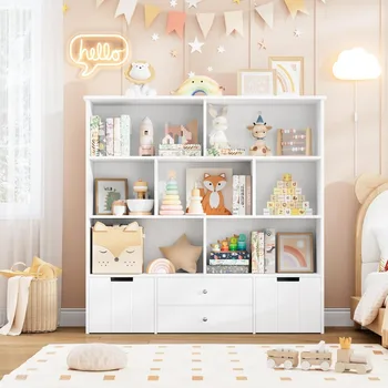 Toy Storage Organizer, Large Kids Bookshelf 1