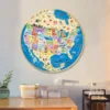 70 Pieces USA Map Jigsaw Puzzles for Adults Home Decor Games Family Fun Floor Puzzles Educational Toys for Kids 4