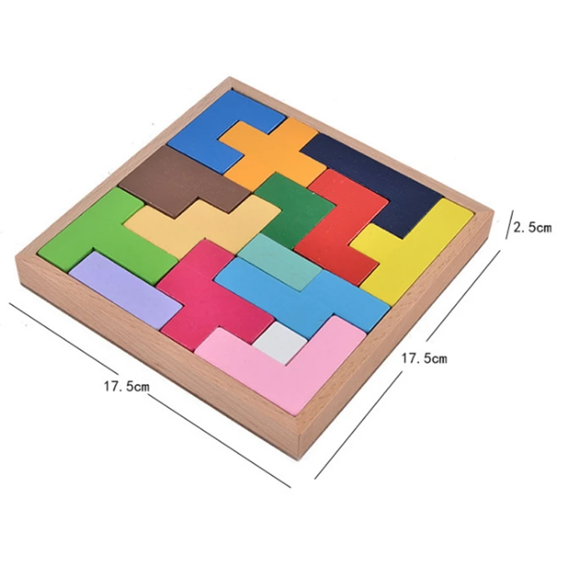 Baby-15PCS 나무 3D 교육 장난감 어린이 장난감 나무 Tangram 퍼즐