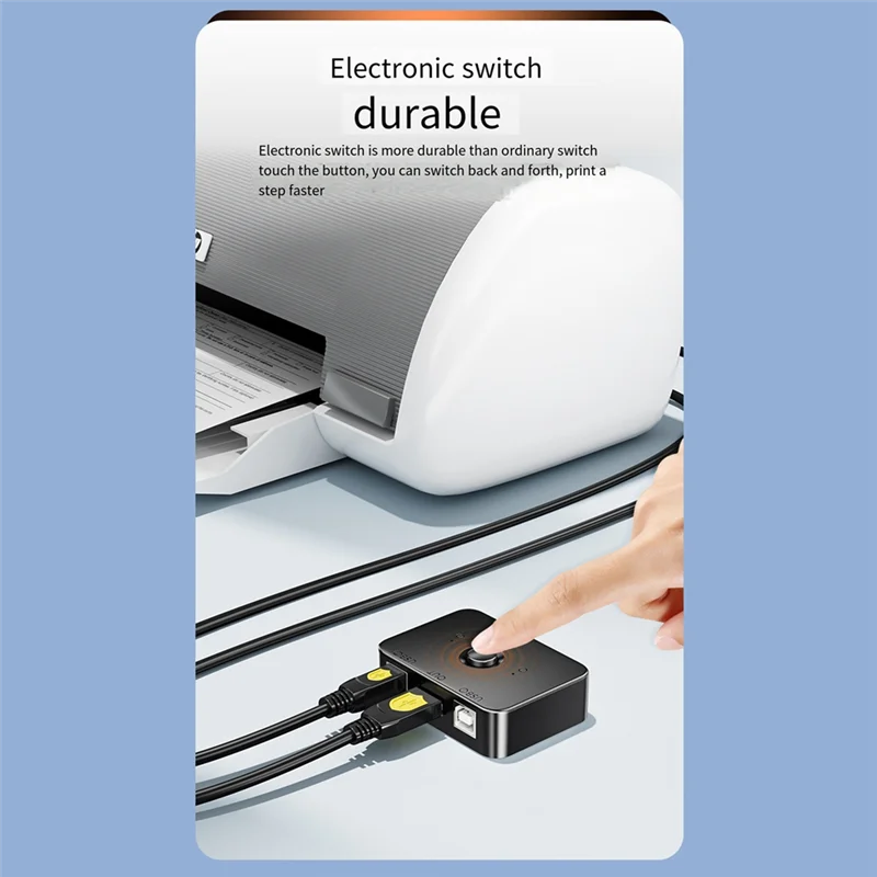 【Exclusive Discount】 USB Printer Sharer Device 2 Ports USB2.0 Selector Printer Sharing Peripheral For Printer USB Splitter Sharing Printer.