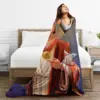 N-Nicolas Cages Blankets Jesus Travel Flannel Throw Blanket Super Warm Couch Chair Custom DIY Bedspread Gift 5