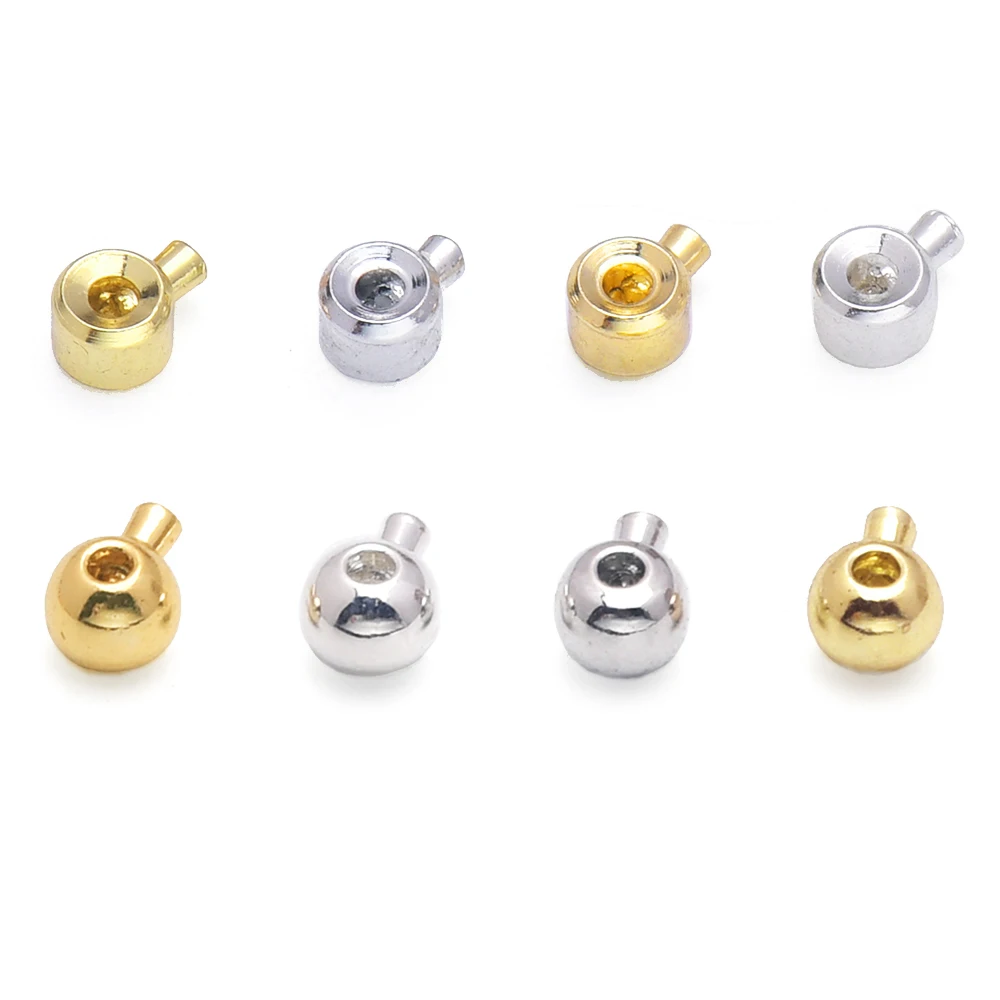 Elegant Brass Crimp Bead Spacers