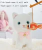 Robot Cat Electronic Plush Kitty Sing Songs Interactive Cat Pet Walk Miaow Magnet Controled Kitten USB Charge Music Animal Toys 3