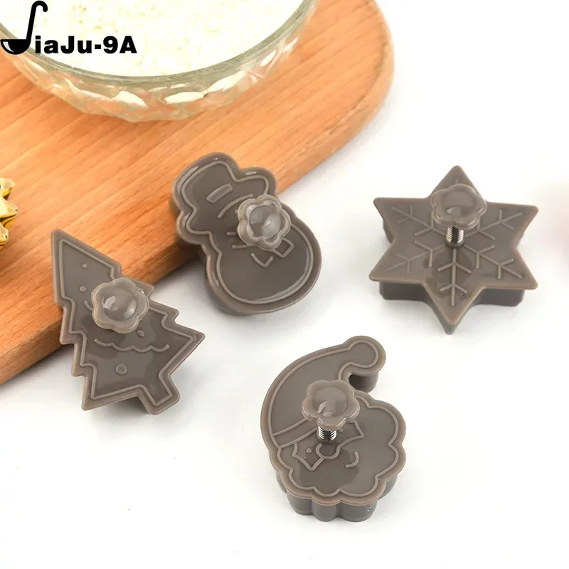 Cookie Mould Baking Mold 4Pcs/set Plastic Cookie Baking Moulds