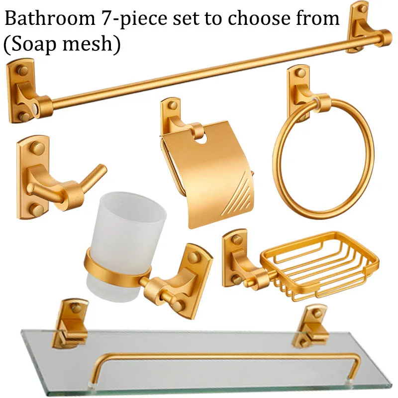 Bright White Black Tuhao Gold Bathroom Space Aluminum Wall Hanging