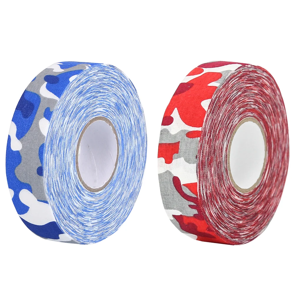 2 Pcs Colored Sports Tape Convenient Lacrosse Band Transparent Hockey Stick Wrist Supply hockey tape howies hockey stick tape premium colored royal blue 1 x 25yd 75