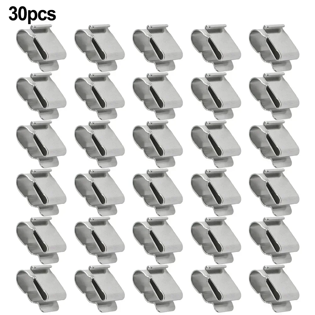 10/30/100 PCS 304 Stainless Steel Solar PV Cable Clips/Clamp For PV Solar Cable Wire Installation In Photovoltaic System cable clip cable clamp