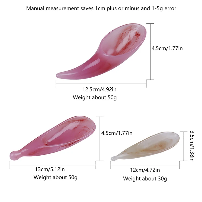 Natural Resin Gua Sha Scraper Board Massage Jade Guasha Stone For Chin Neck Face Lifting Wrinkle Remover SPA Beauty Care Tool