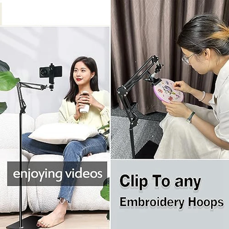Embroidery Hoop Holder Lap Stand Crossstitch Holder Stand Metal For Embroidery Hoops