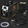 HZXVOGEN 5 in 1 MIG 185A Semi-Automatic Welding Machine Gas Mix-gas Non-Gas MIG/TIG/ARC/MMA Multifunction Digitai Welder Tool 6