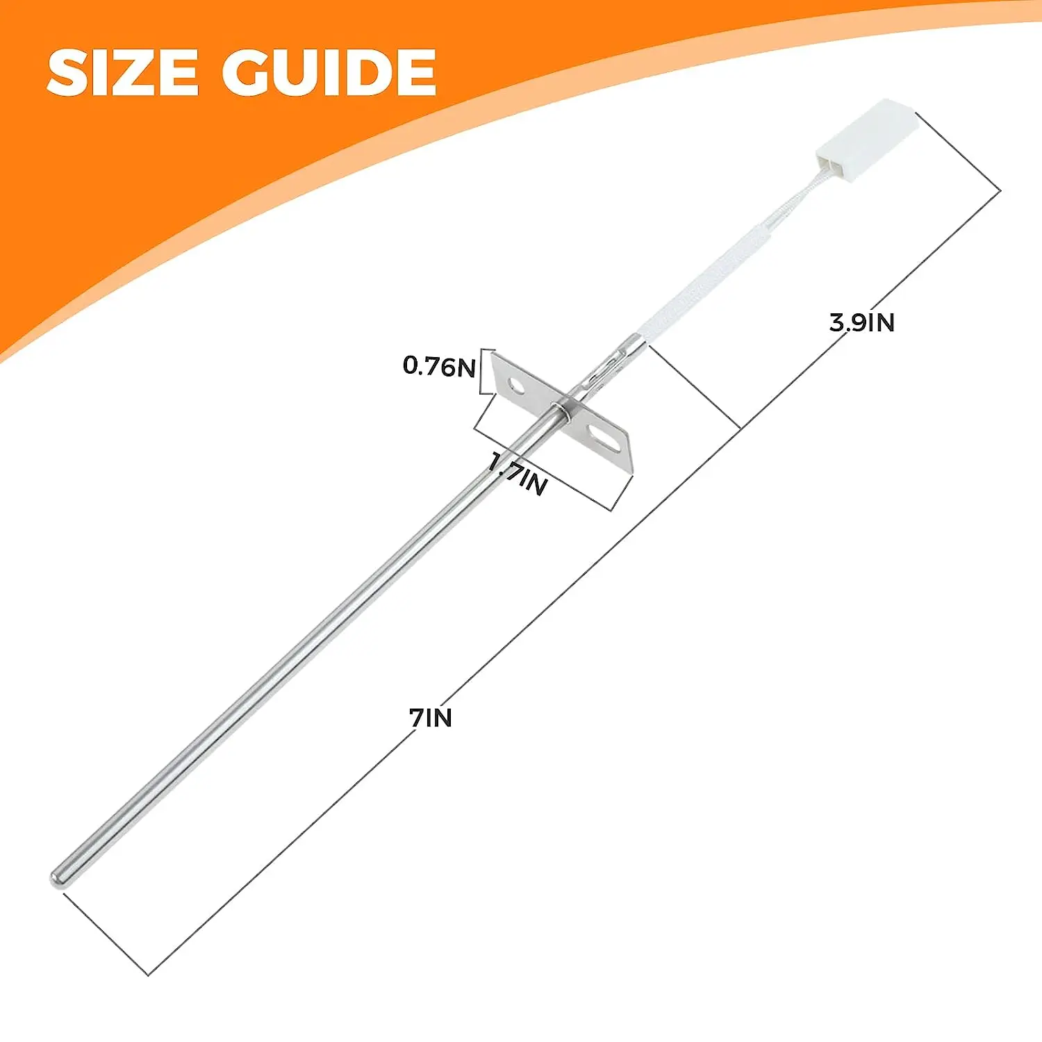 316490000 Range Oven Temp Sensor Probe with Screw & Nut for Frigidaire Kenmore Replace 1197392,AP3963654,EAP1528542,PS1528542