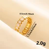 Bagues ouvertes bohème en émail blanc, couleur or, luxe, irrégulier, en acier inoxydable, réglable, bijoux de charme pour femmes, cadeaux