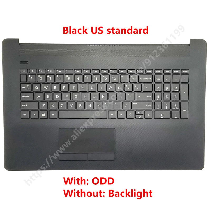 HP 17-CA / 17-BY Series Silver Palmrest Assembly With Keyboard & Touchpad (No Backlight) - L92786-001