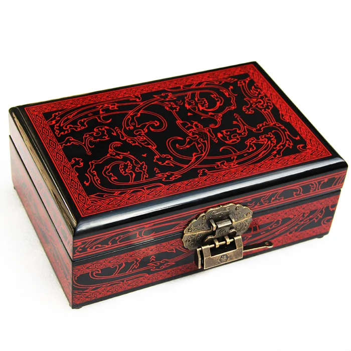 Handmade Wooden Jewelry Box of Chinese Classical Aesthetics