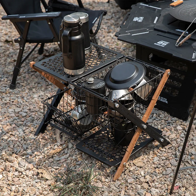 Mr.kootil Lightweight Portable Camping X-type Double Rack Flat for