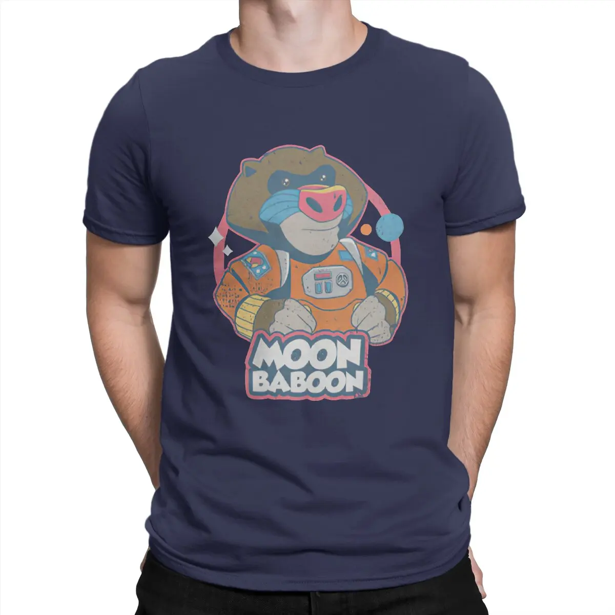 thumbnail image 1 of Camiseta de "It Takes Two", la más nueva para hombre, camiseta de cuello redondo con diseño de babuino lunar, ropa de regalo distintiva, ropa urbana., 1 of 7