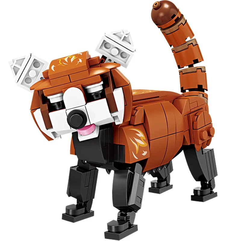 Animal World Model Blos Display Piece Eonal Toy Small Panda  Deer Dog Capybara Building Blos nce Toys